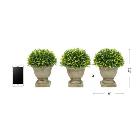 Nature Spring Nature Spring Set of 3 Potted Faux Grass Plants 589832KON